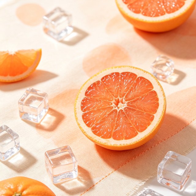 Citrus and ice, kept cold from the boat onwards